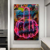 Toile - Neon Finger